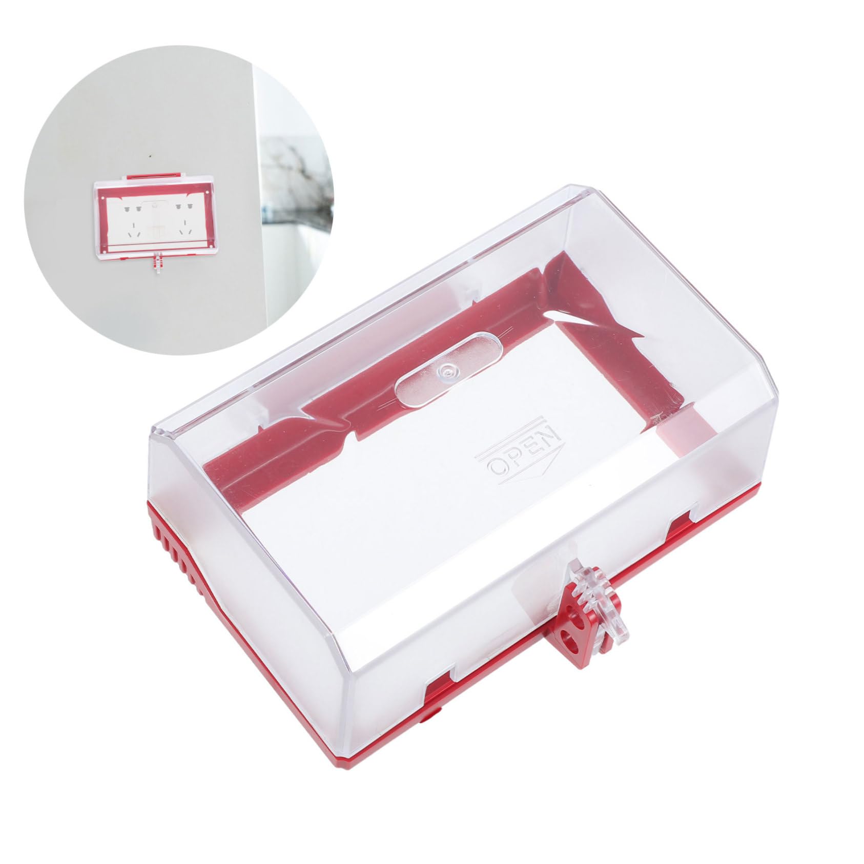 Lot De 4 Cache-Prises Électriques De Sécurité Pour Interrupteur Mural Étanches Pour Bébé