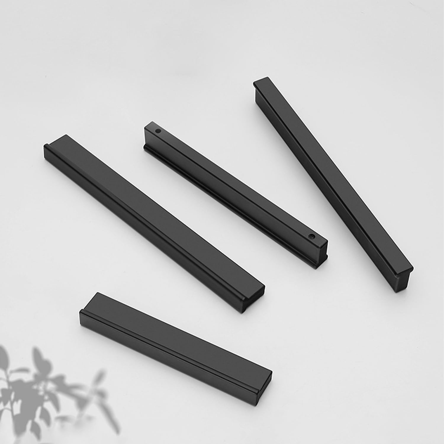 Griffe Möbel Schwarz Lang,2 Stück Schrankgriffe Modern Massive Aluminium | Eloxierte Oberfläche T-Zuggriffe Länge:148 - 1000 mm Schubladen Griffe 960mm/37.8in