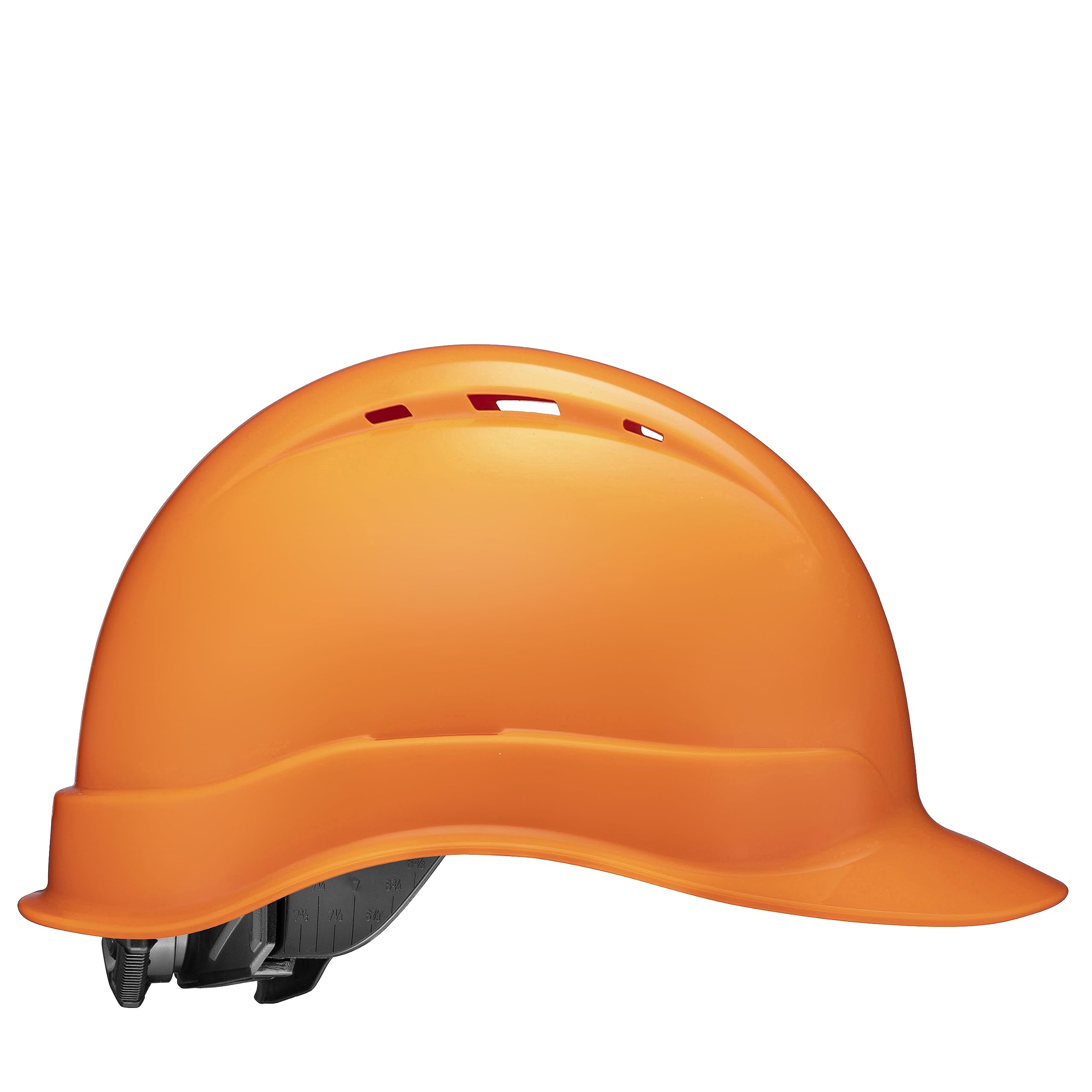 ACERPAL Cap Style Vented Hard Hat OSHA Construction Work Approved Safety Helmet, Solid Orange Design Hard Hats, Cascos De Construccion, 6 Point Adjustable Ratchet Suspension