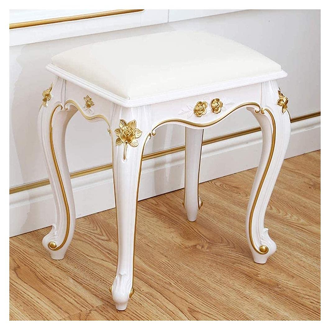 Panche per Pianoforte, Sedia da Toeletta in Pelle, Cuscino Regolabile, Panche per Tastiera per Pianoforte Imbottite, Sgabello per Scarpe da Ingresso, Bianco