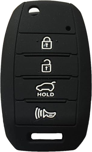 Rpkey Funda de silicona para llavero de entrada sin llave, repuesto para Kia Sorento Carens Forte Rio Soul Optima Sportage TQ8-RKE-3F05 OSLOKA-910T