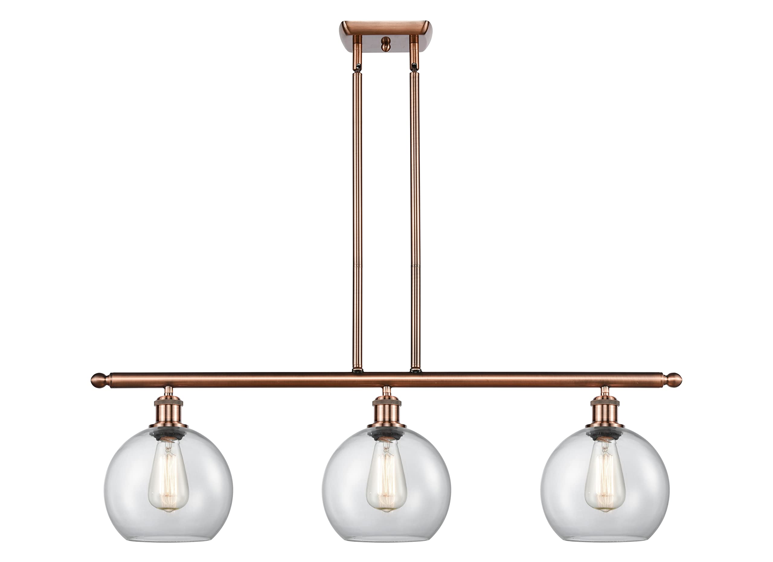 Innovations 516-3I-AC-G122-8-LED LED Island Pendant from Ballston Collection 8.00 inches