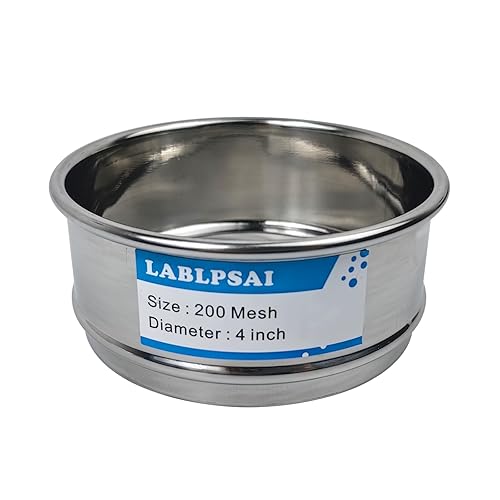 Miniatura 30 de Tamices de Laboratorio de 18 Mallas, Diámetro de 4 Pulgadas, Tela de Alambre de Acero Inoxidable 304, Tamiz de Prueba para Laboratorio Industrial y