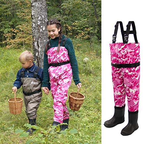 Neygu Toddler, Teens Waders, Child Chest Wader With Boots, Kids Fishing Wader #TOP7