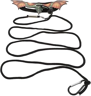 Hohopeti 1 Conjunto De Coleira De Lagarto Anfíbios Répteis Dragão Barbudo De Réptil Arnês Traseiro Coleira De Réptil Ajustável Arnês De Lagartos Corda De Treinamento De Lagartixa