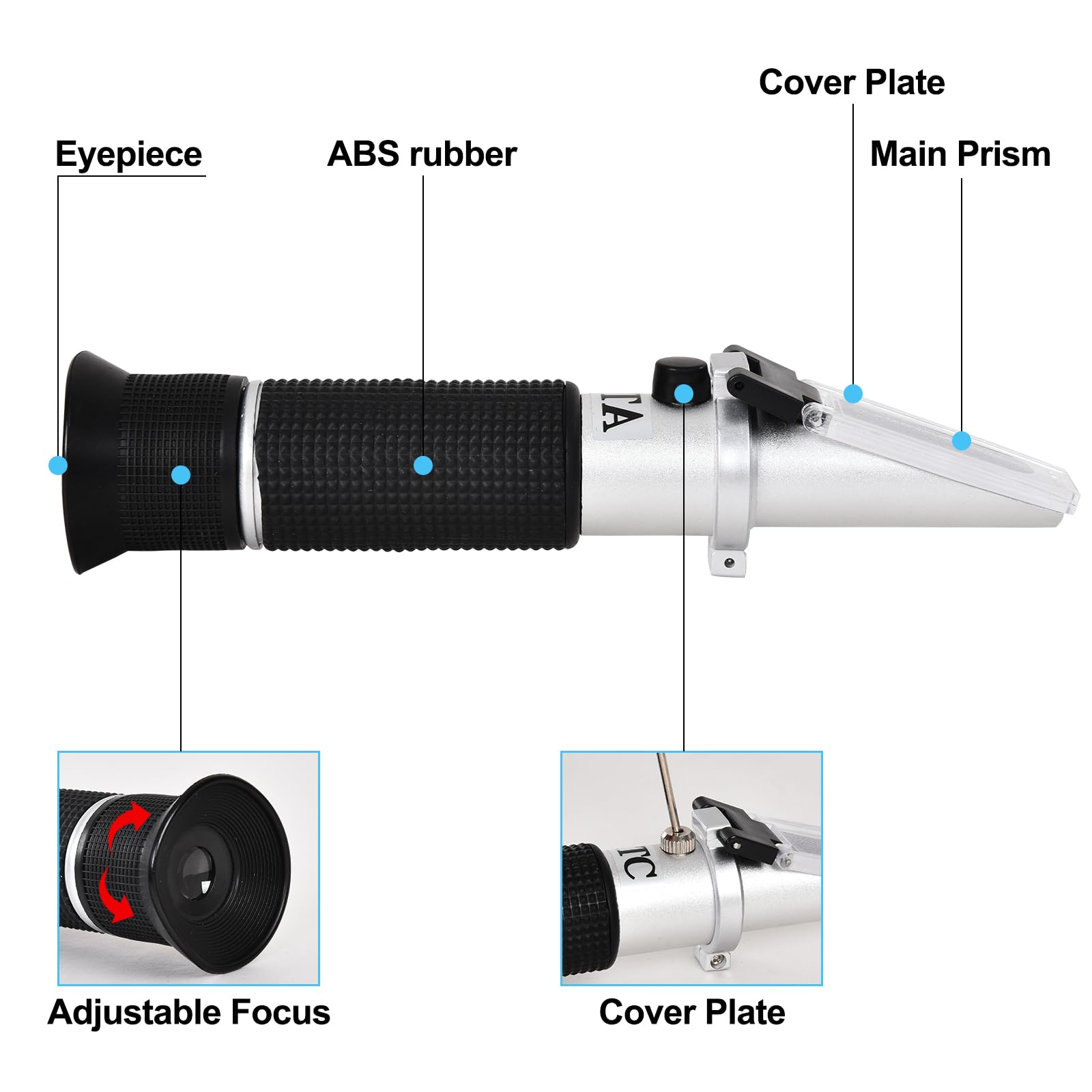 Portable Brix Refractometer - Brew & Wine Testing -5