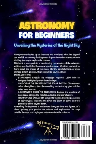 Astronomy for Beginners: Unveiling the Mysteries of the Night Sky: Astronomy Book