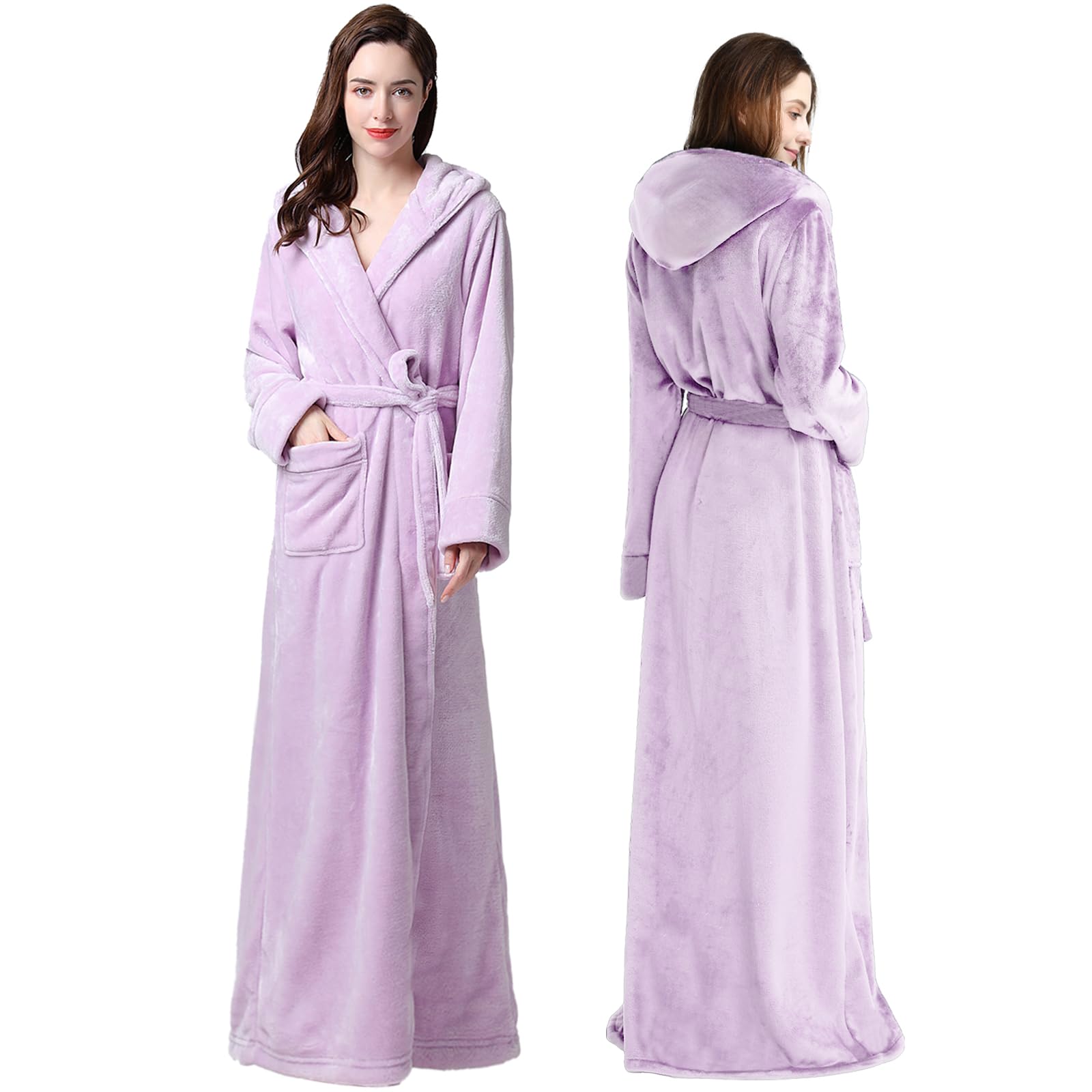 Oksun Womens Long Fleece Robe