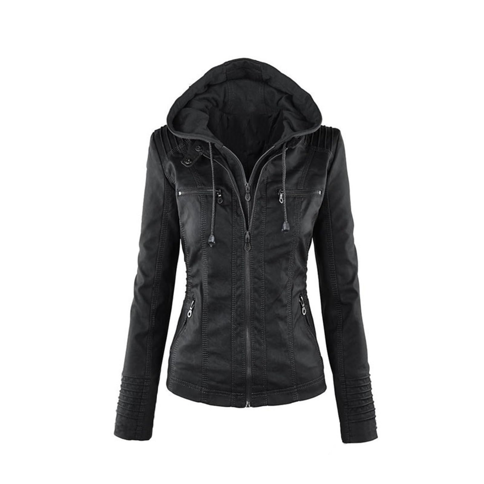 Chaqueta Cuero Mujer Faux Leather Jacket Women Basic Coat Female Winter Motorcycle Para salir