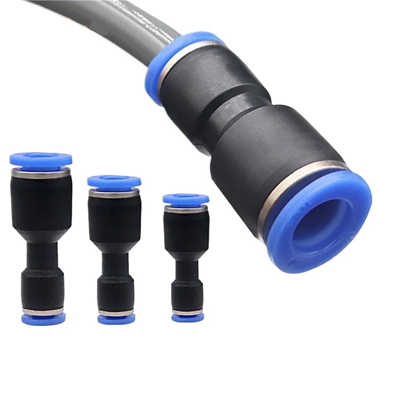 1pcs Pneumatic Fittings Fitting Plastic Connector PU 4mm 6mm 8mm 10mm(4mm to 8mm)