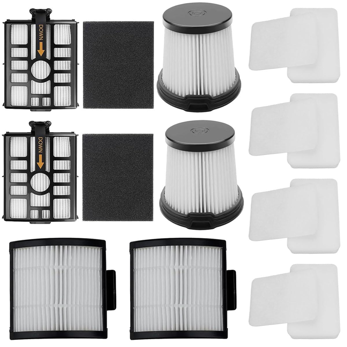 シャーク掃除機用消耗品 Shark フィルター 交換部品 非純正品 CleanSense iQ+ IW3241J/IW3145J充電式掃除機に対応 フィルター 16枚入り 互換品