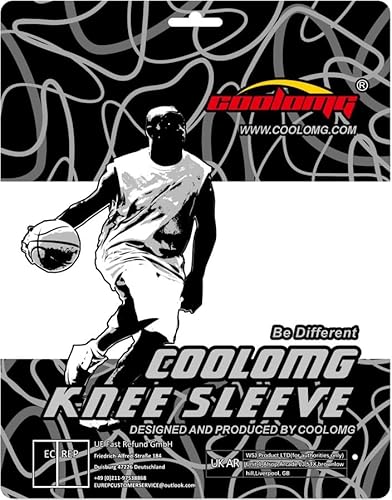 COOLOMG Ginocchiere a compressione, scaldamuscoli
