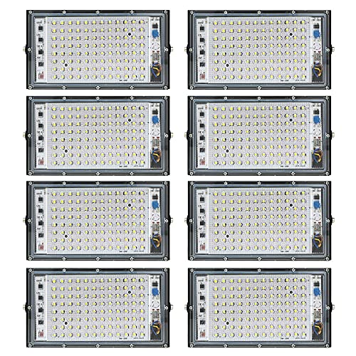 Image of MLD 100 Watts Brick LED Flood Light AC 220V Waterproof focus Floodlights for indoor outdoor Led Lights | White | 100W | Pack Of 8