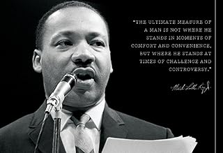 wesellphotos Martin Luther King Jr. MLK 13x19 Poster The Ultimate Measure of a Man Quote