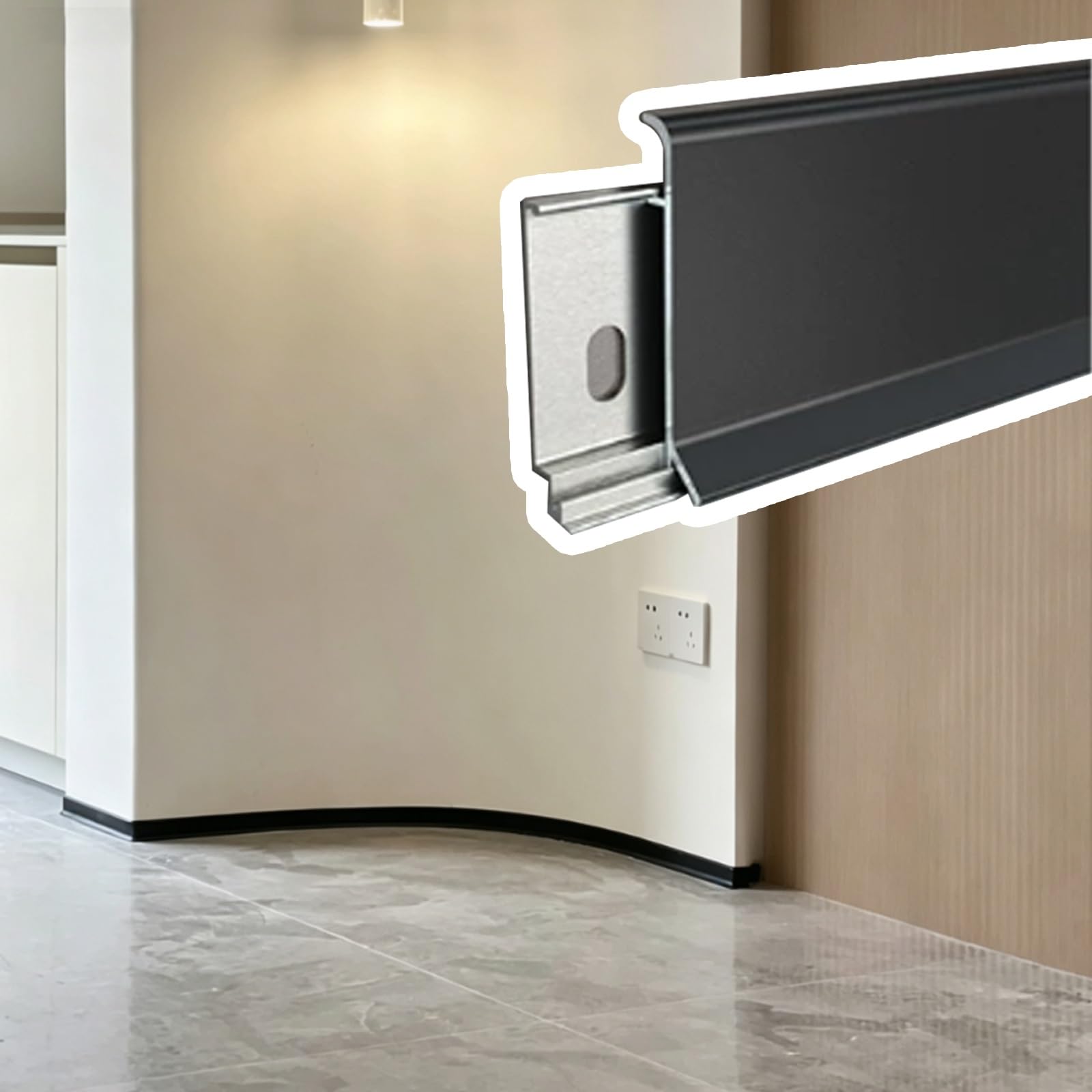 Rodapiés Panel Moldura Pared Cove Base Moldura Piso Accent