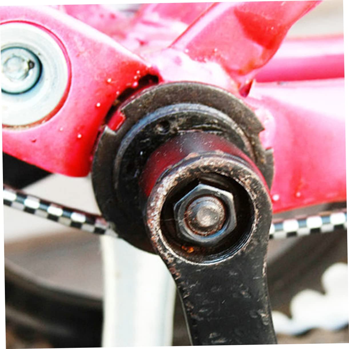 GAROZATION 1set Multi-function Crank Puller Portable Shaft Remover Tool for Bike Repair Compatible Teeth Spline Bottom Bracket Non- Grip for Easy