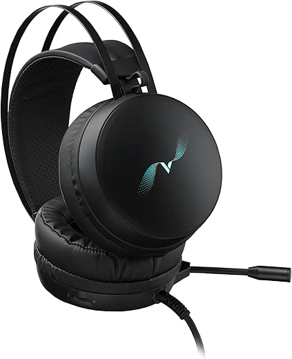 Rapoo VH310 Wired Gaming Headset Virtual 7.1 Channel 50MM Sound Unit RGB Backlit Headphone with 360° Adjustable Noise-Canceling Microphone for…