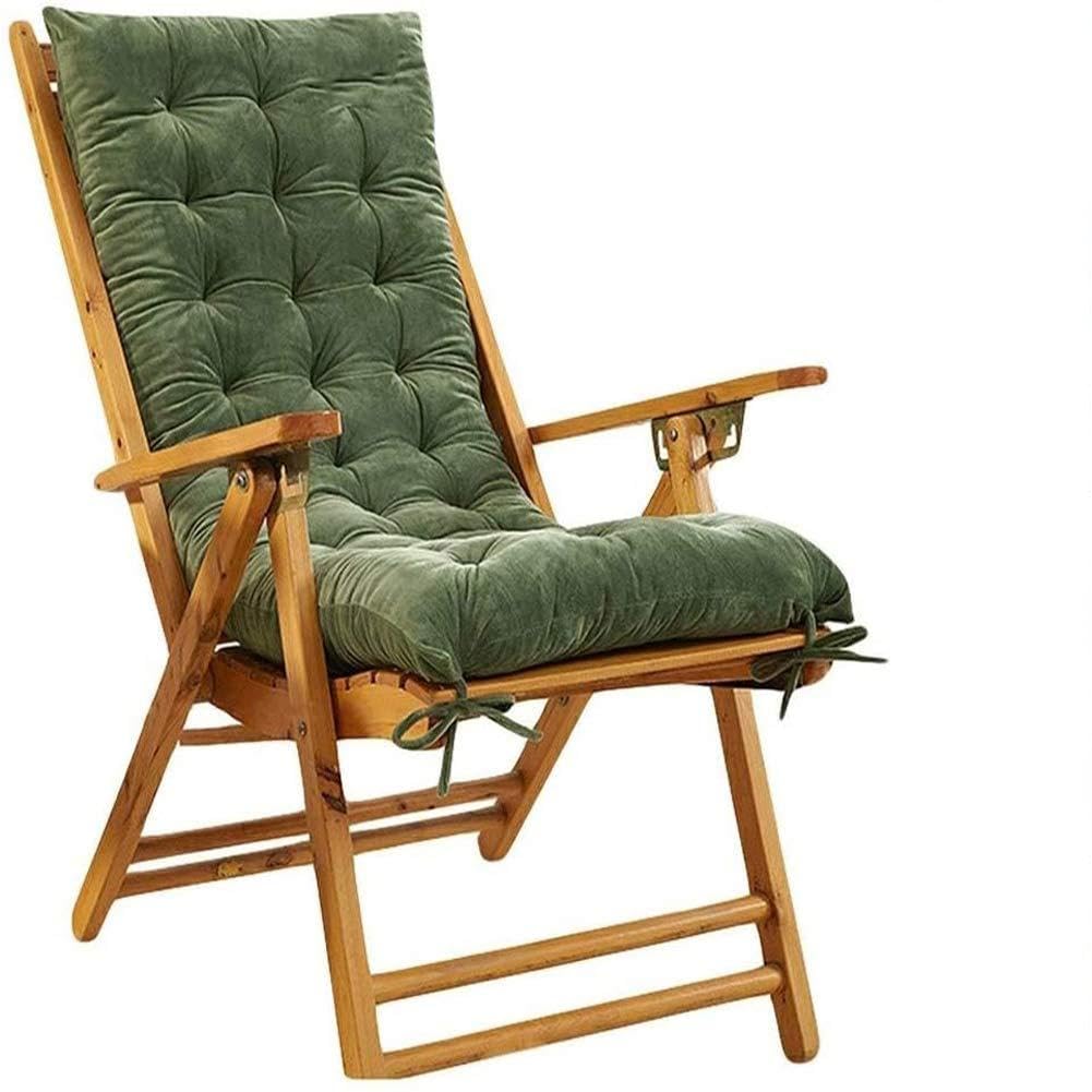 Cuscino per sedia da ufficio con schienale alto, supporto morbido per sedie a dondolo in legno, patio esterno e scrivania, comodo tappetino per il massimo relax
