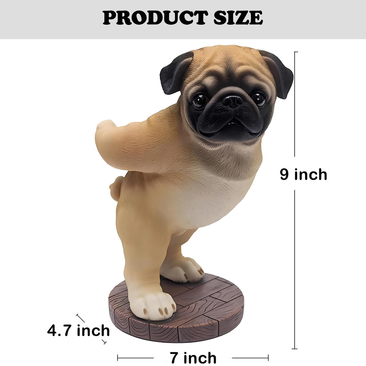Amazon.co.jp: パグ犬の像 ワインボトルホルダー 卓上カウンタートップ