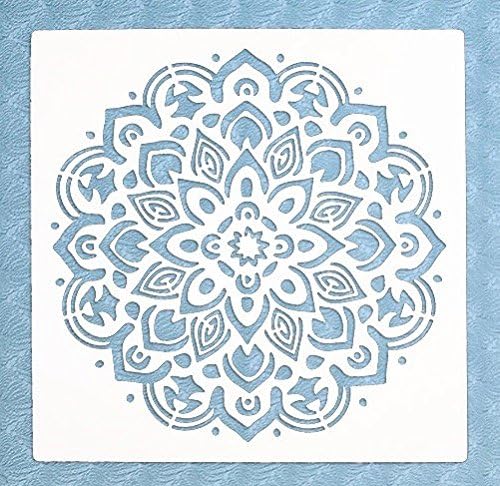 Stencil by The Bodhi Tribe- Mandala Yoga Stencil for DIY Painting Projects