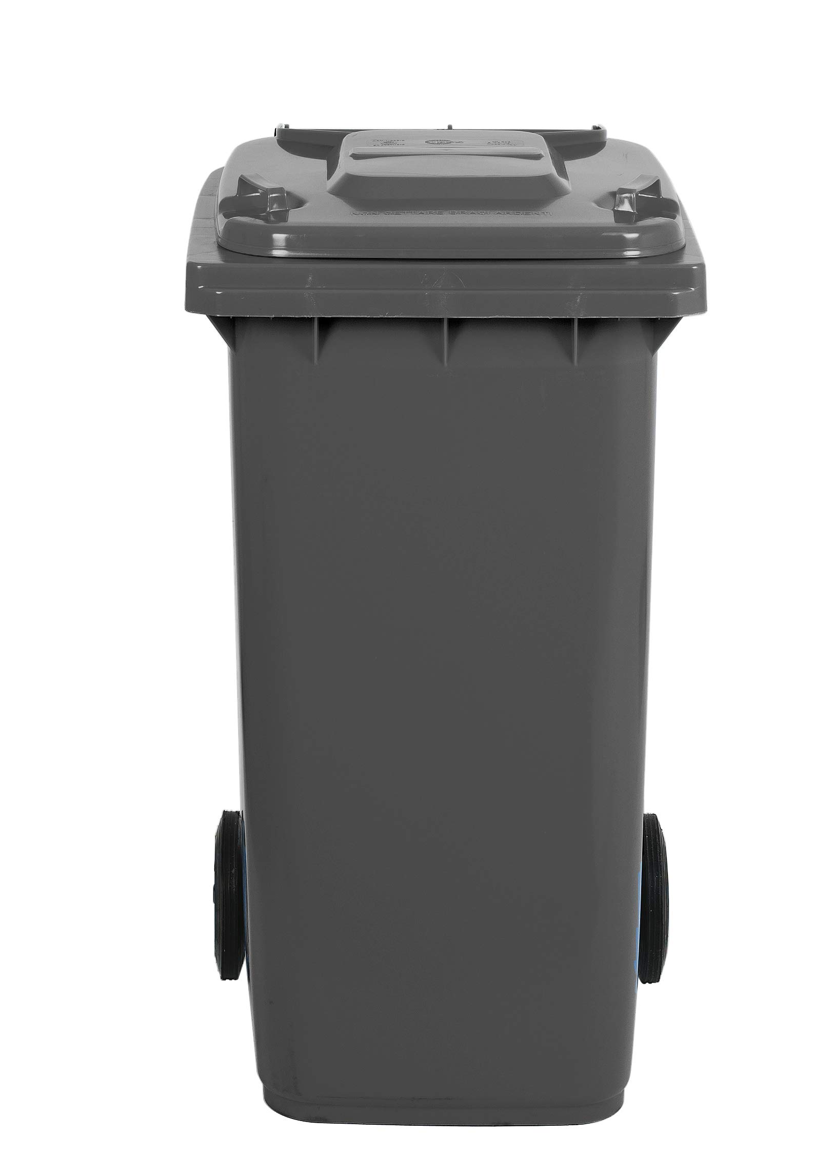 Mobil Plastic - Bidone Raccolta Differenziata 240 Litri con Coperchio e Ruote per Esterni | Colore Grigio | Plastica Resistente | Certificato UNI EN 840