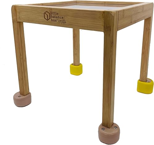 Little Balance Box, el mejor juguete de empuje para caminar, 2 en 1 sin ruedas, pies de resorte, caminante de madera, mesa de actividades para niñas