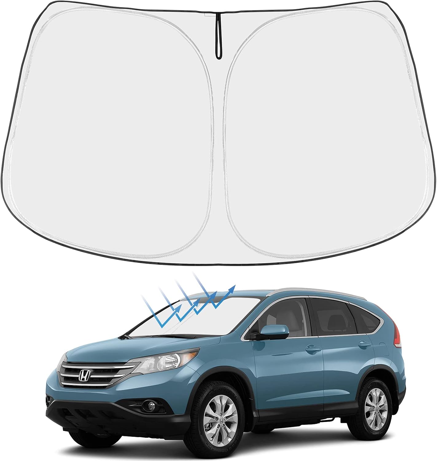 Proadsy Front Windshield Sun Shade Foldable Sunshade Protector Custom Fit 2016 2015 2014 2013 2012 Honda CRV CR-V SUV, LX, EX, EX-L, EX-L Navi, Touring Accessories 2023 Upgrade