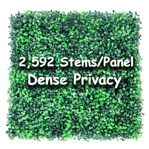 Decwin Heavy Duty Boxwood Panel 12 Pack 20"x20" - Artificial