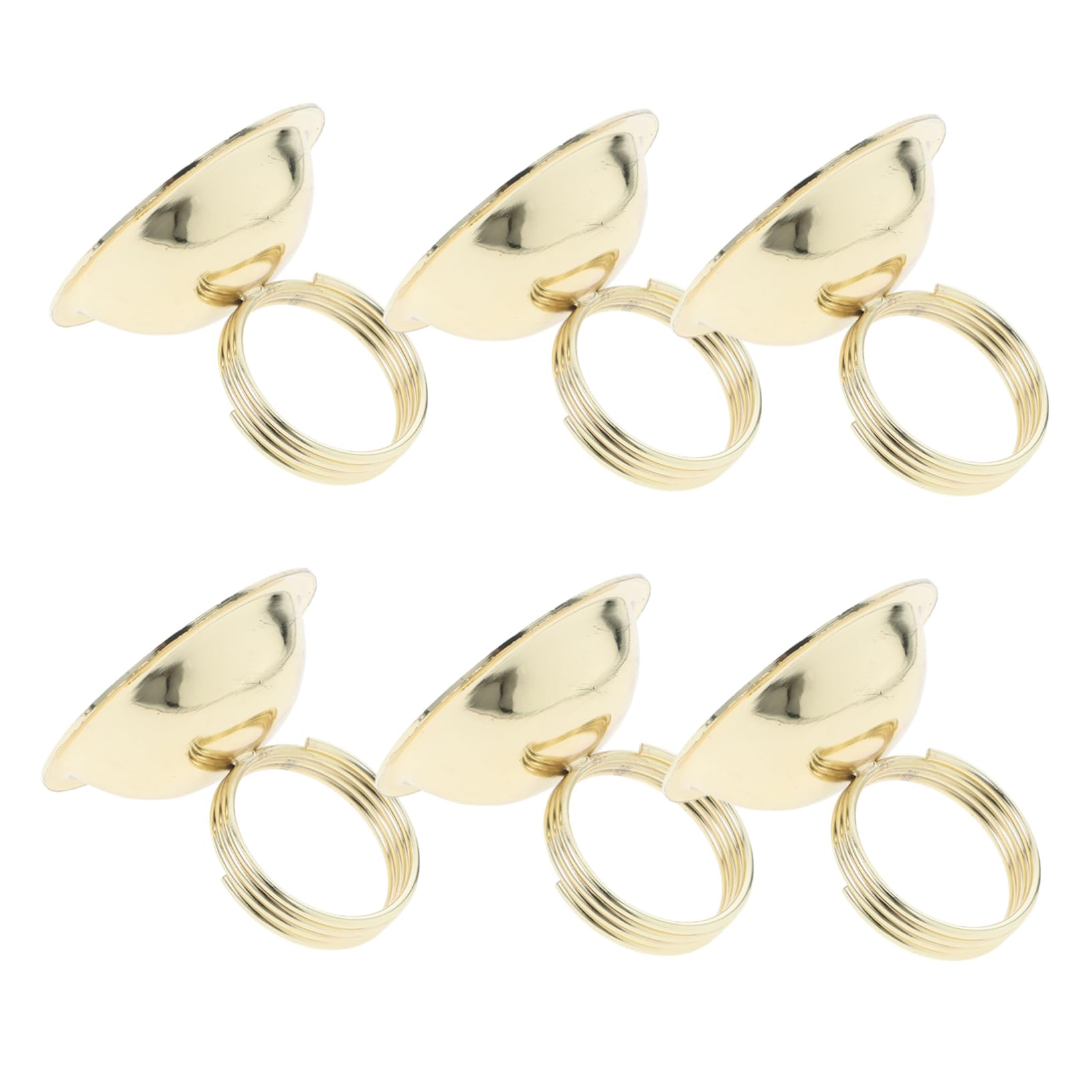 Amosfun 6Pcs Bell Shape Metal Table Number Holders Elegant Card Holders for Weddings Restaurants and Events Design for Place Cards and Food Tags