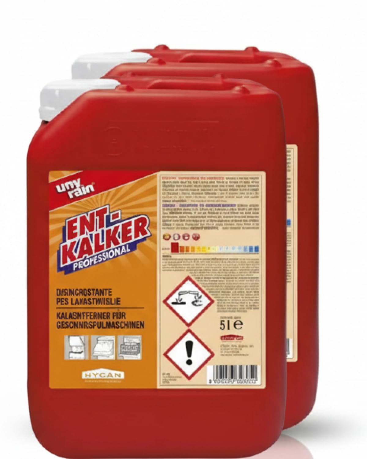 Entkalker Geschirrspülmaschinen 2x5 Liter Profi | Löst Kalk, Kesselstein & Rost, steigert Waschleistung, schützt Geräte & Hygiene