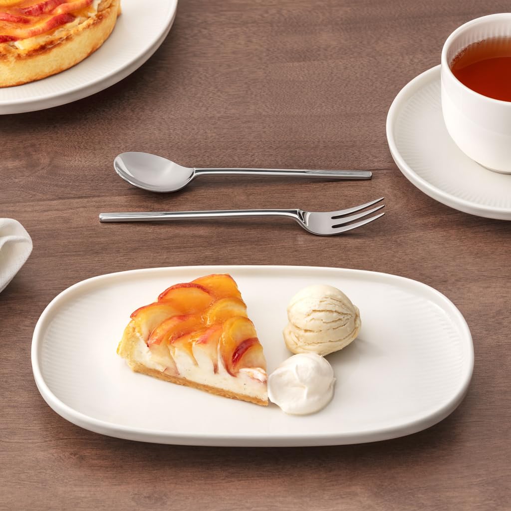 Villeroy & Boch Afina Besteckset, 30-teilig, Maße: ca. 44x29x6,5cm, spülmaschinenfest, Tafelbesteck aus hochglanzpoliertem Edelstahl