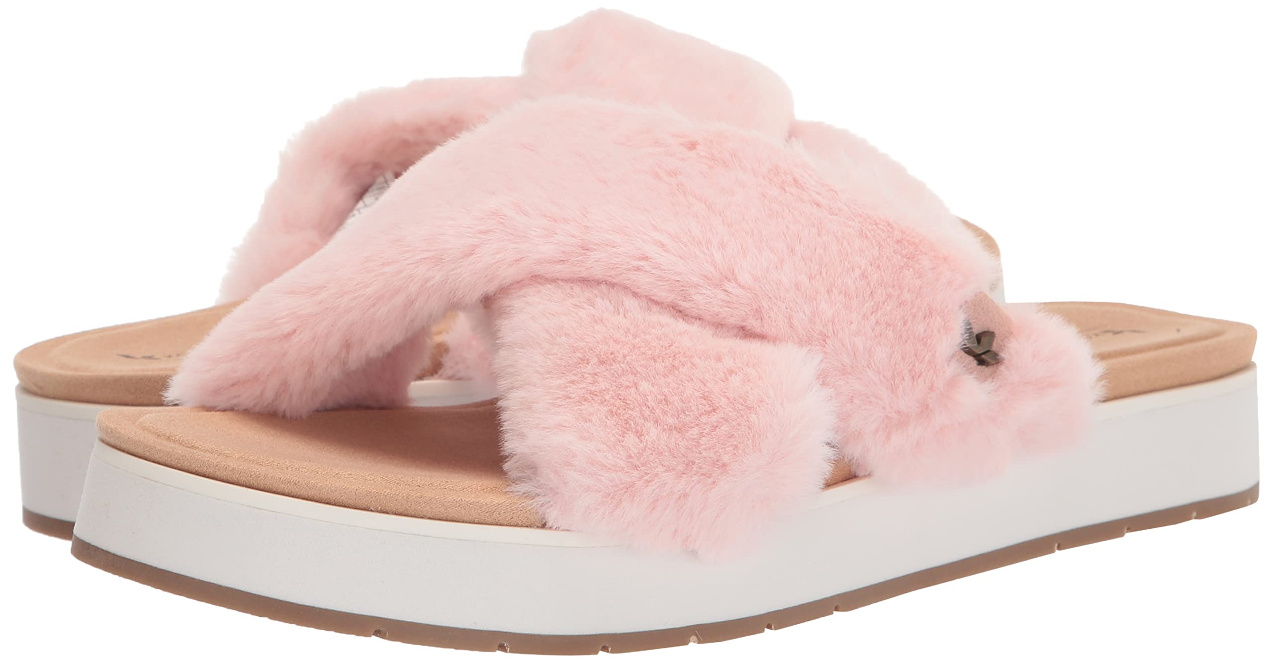 Koolaburra by UGG Womens Roubie Fuzz Slide Sandal