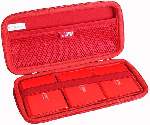 Hermitshell Funda de viaje rígida para Samsung T5 SSD portátil 250GB 500GB 1TB 2TB USB 3.1 unidad externa de estado sólido (funda para 3 discos
