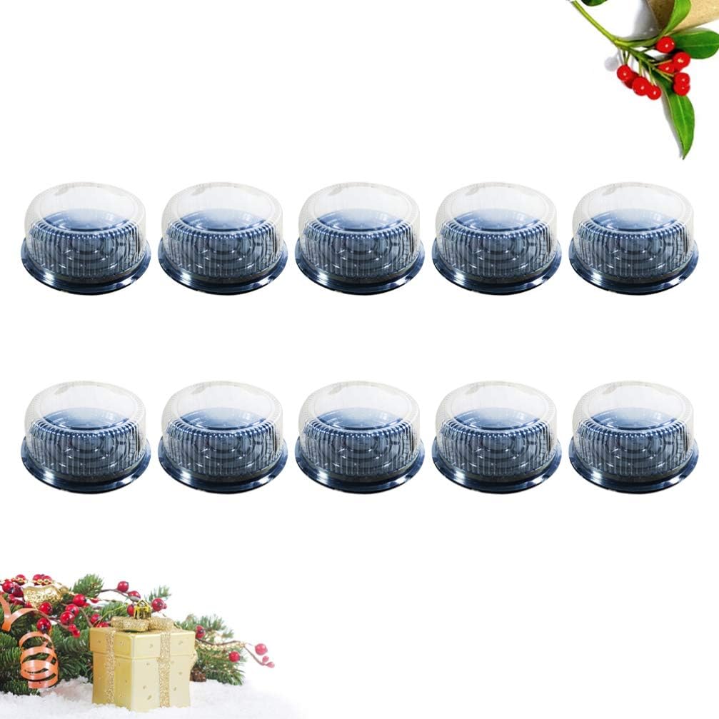 STOBAZA 20pcs Cake Boxes Plastic Pastry Containers for Cakes Muffins and Desserts for Parties and Events Design for Freshness Color