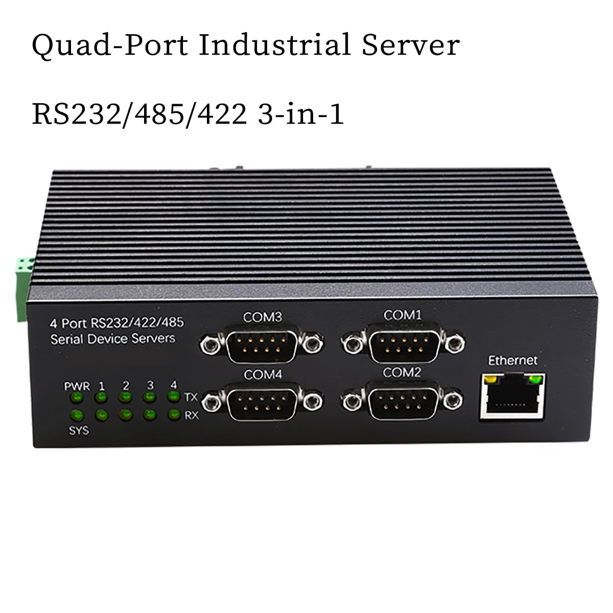 4 Porte RS485 RS232 RS422 Server Dispositivo Seriale Montaggio su Guida DIN Convertitore Ethernet Industriale 10 100Mbps Multi Protocollo Seriale al Modulo di Rete