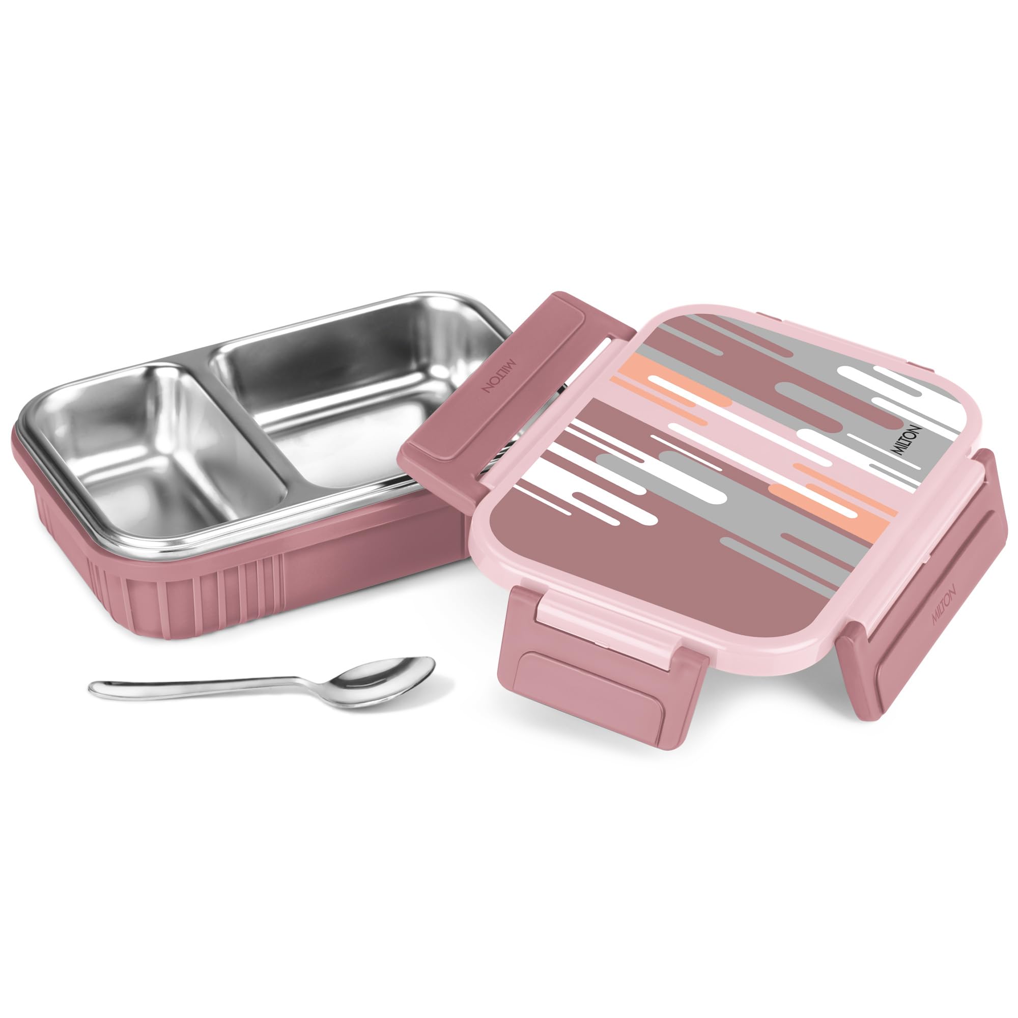 MILTON Fun Feast 2 Inner Stainless Steel Tiffin Box, 560 ml, Blue | 2 Compartment | PU Insulated | BPA Free | Easy to Carry | Easy to Clean (B0D8VWQXZR) Amazon Price History, Amazon Price Tracker