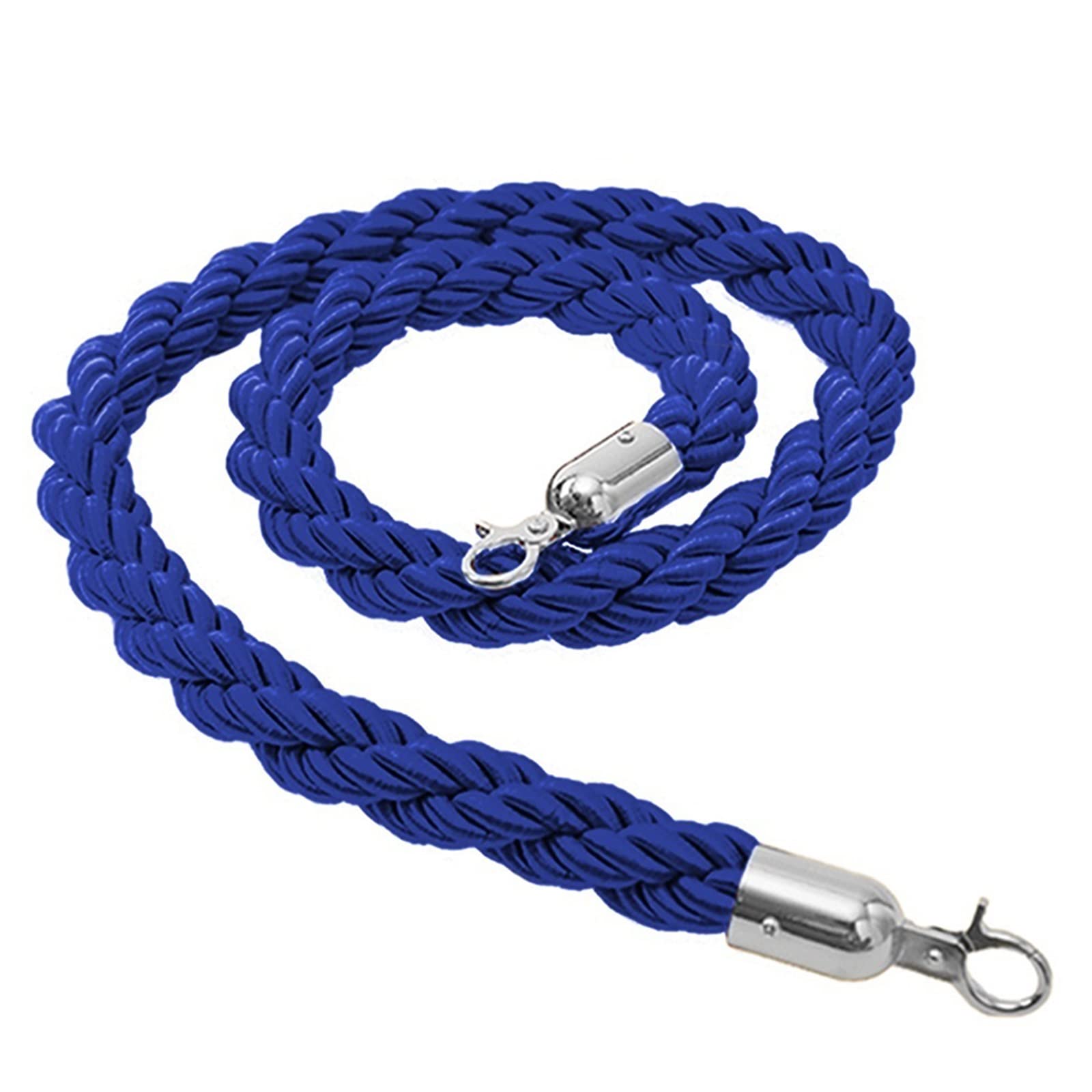 Corde de guidage bleue en chanvre tressé 300cm pour poteau de balisage