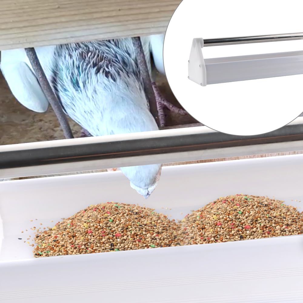 Tauben-Futterstation, 2er Set – Robuste Fütterung Für Vögel & Geflügel, 39 Cm Lang