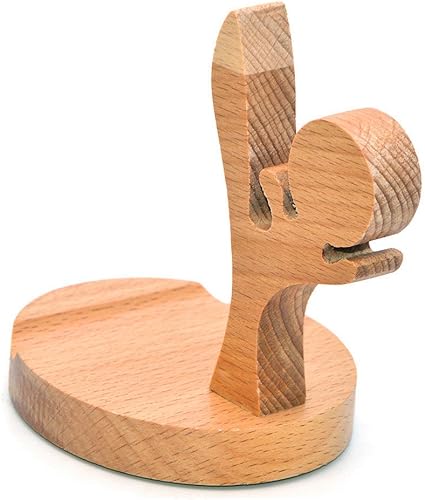 Miniatura 2 de Soporte de madera natural del teléfono celular para el iPhone Ipad Samsung teléfono Tablet placa PC Kungfu Boy Pose