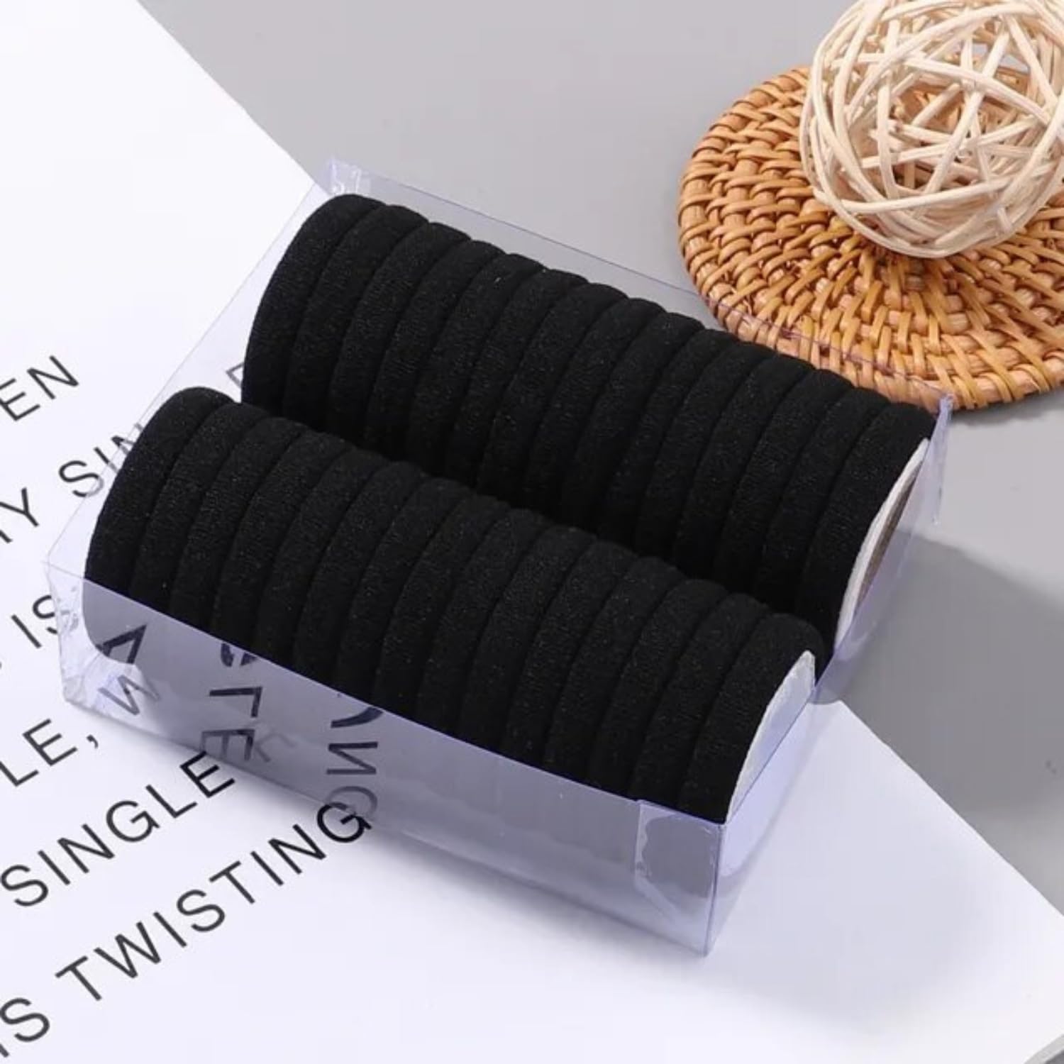 NeelWear Elastic Hair Rubber Bands Soft Strechable Hair Ties Ponytail Holders For Women and Girls (Black, Pack of 30 Pieces) (B0C4BFFBGM) Amazon Price History, Amazon Price Tracker