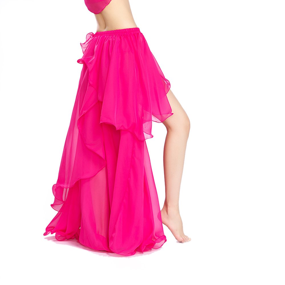 ROYAL SMEELA Falda Danza del Vientre Sexy Faldas Larga Danza del Vientre para Mujer Gasa Vestidos Danza Vientre Faldas Danza Vientre Traje de Danza del Vientre Practicar Ropa Falda de Danza Oriental