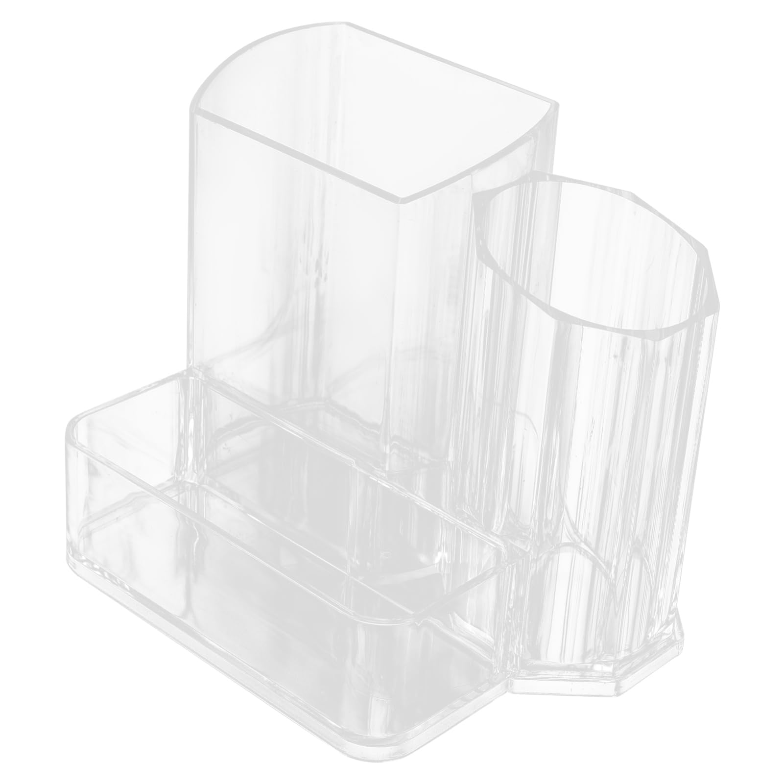 Healvian 4piezas Caja De Almacenamiento Acrílica Para De Manicura y Cosméticos Organizador De Escritorio Multifuncional Para Maquillaje Accesorios y Papelería Diseño Práctico y