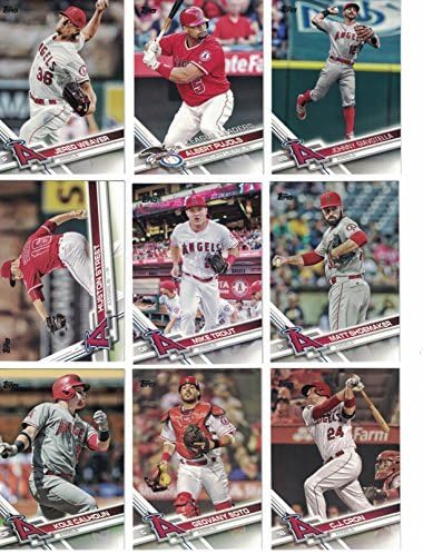 2019, 2018, 2017, 2016 and 2015 Topps Baseball Card Los Angles Angels HUGE Team Set lot (Complete Series 1 & 2 From All 5 Years) 100+ cards Shohei Ohtani RC and many Mike Trout cards shipped in 5 new acrylic cases