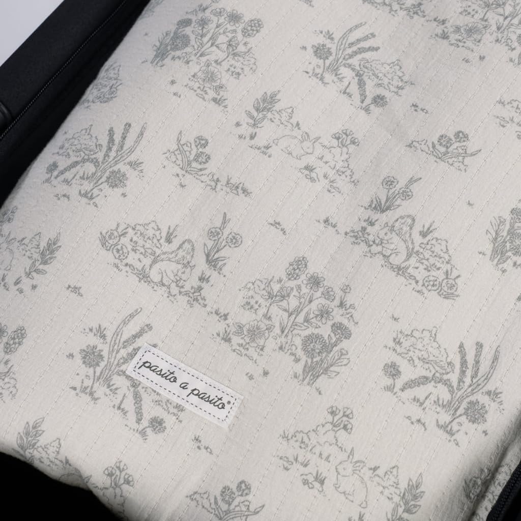 Saco Capucha Toile de Jouy Cream