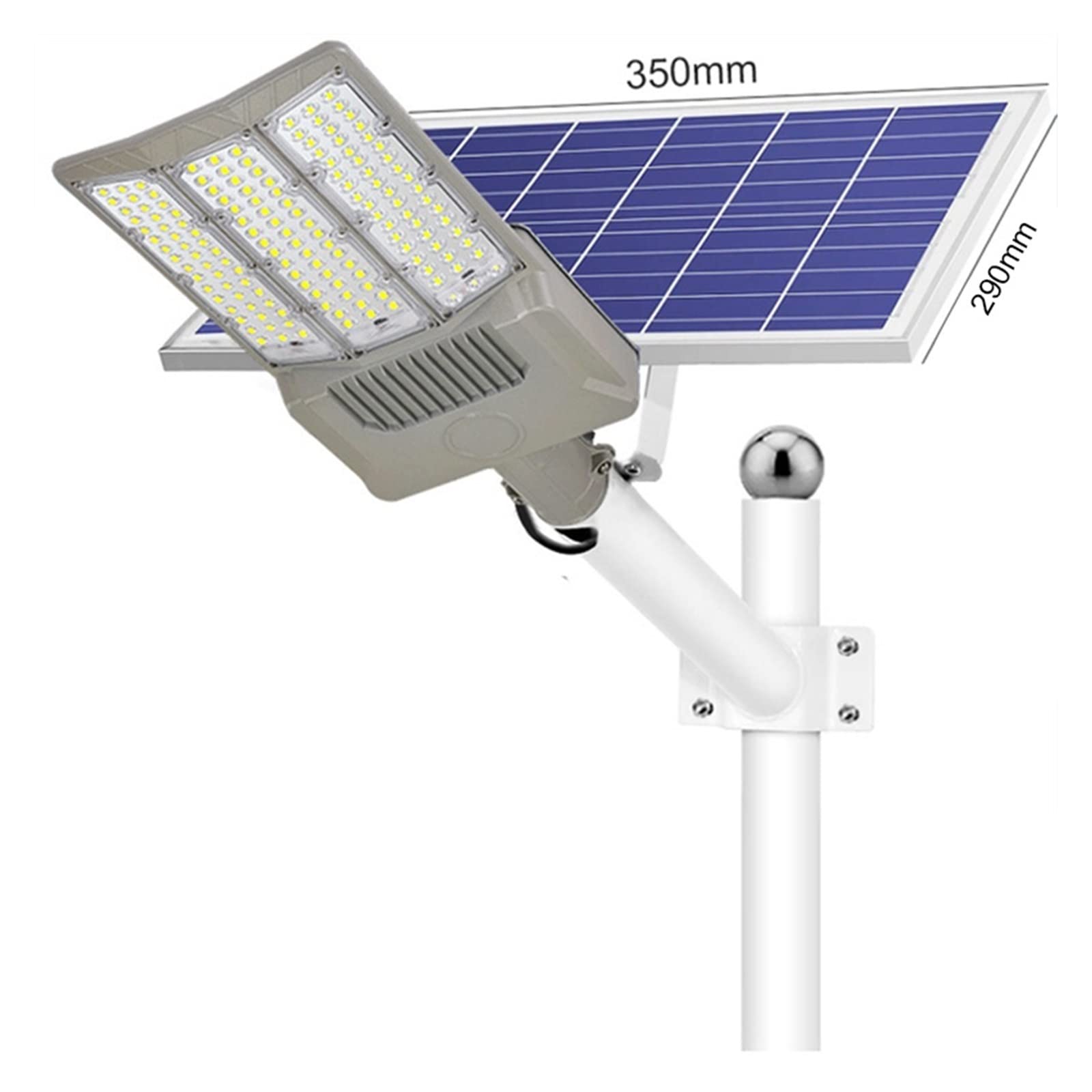 Lampy Solarne ZewnęTrzne, 600000LM Słoneczna latarnia uliczna Zewnętrzna aluminiowa słoneczna latarnia uliczna Ogród Światło słoneczne Pilot Wodoodporna lampa słoneczna Bardzo Szeroki KąT śWiecenia(10
