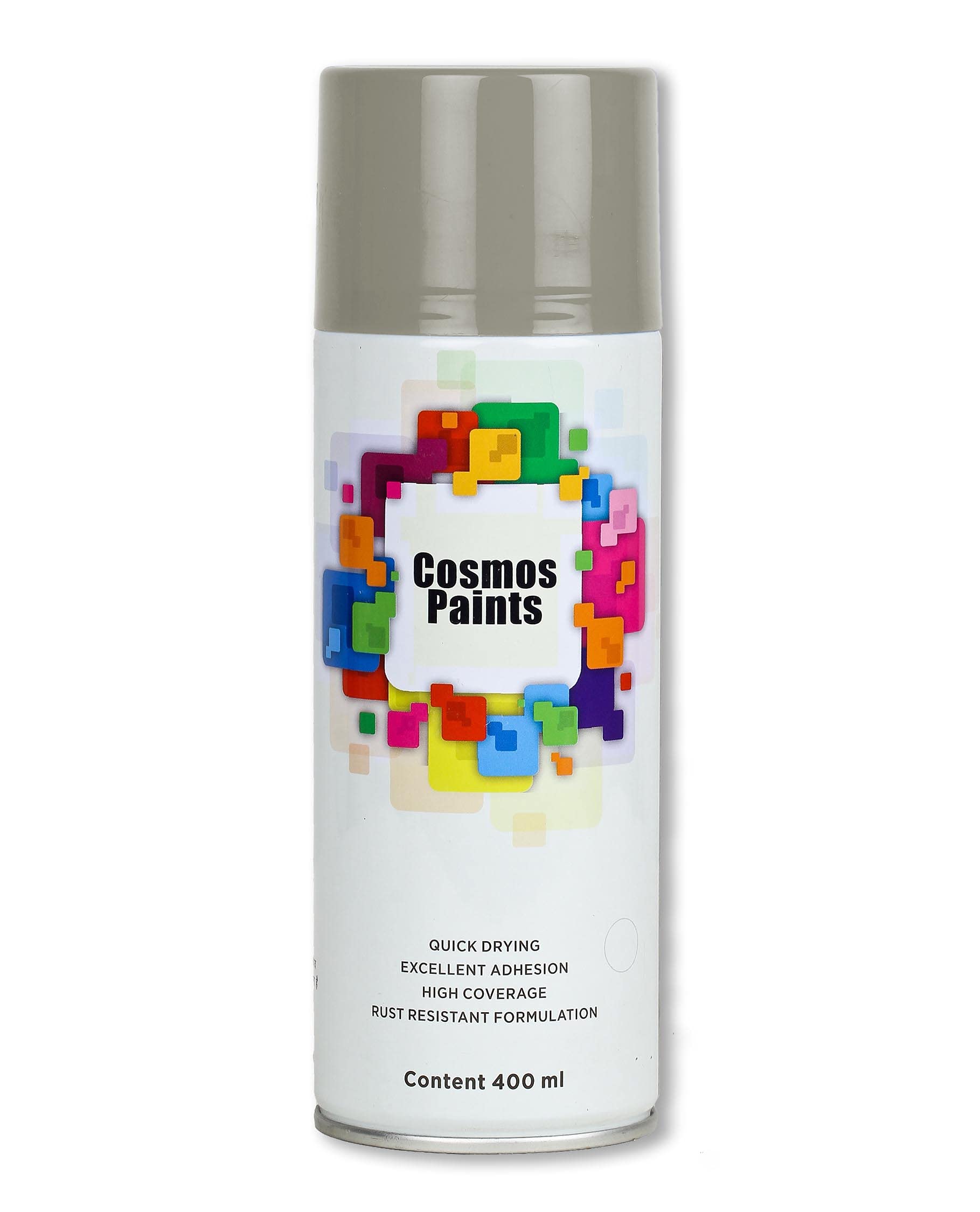 Cosmos Paints Matt Light Grey Spray Paint 400ml-image-10
