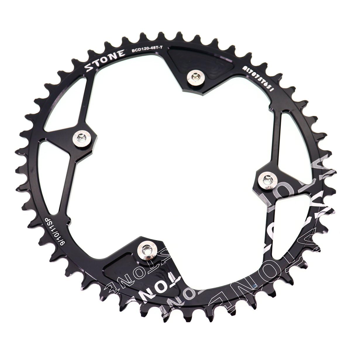 Platos para Bicicletas Plato Ovalado for Bicicleta 120BCD 36t 38T 40T 42T 44 46T 48T Road MTB Bike Chainwheel Tooth Plate Plato Ovalado 32 MTB(48T)