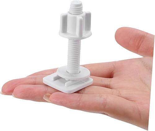 Miniatura 7 de Veemoon Tornillos de anclaje de asiento de cubierta de inodoro, bisagras de montaje, perno de inodoro, perno de inodoro, tornillo de inodoro,