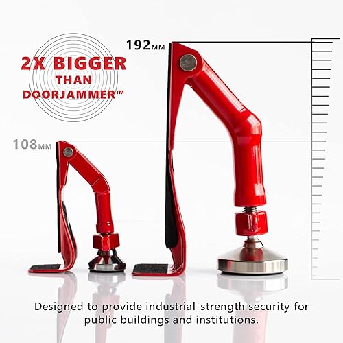 Miniatura 6 de DoorJammer Soporte de bloqueo de puerta portátil para seguridad en el hogar y protección personal (DJ4LD - Bloqueo (versión XL)))