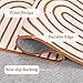 ROYHOME Modern Rug 2x6 Runners for Hallways, Abstract Kitchen Runner Rugs Non Slip Bath Runners, Rainbow Washable Runner Rug for Bedroom, Soft Long Rugs for Entryway Bathroom Laundry Dorm, Orange